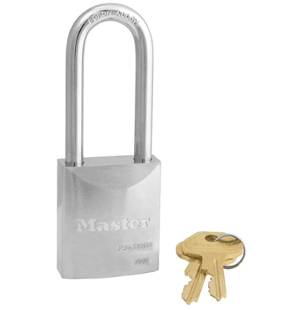 Master Lock 7040LJ Wide ProSeries® Solid Steel Rekeyable Padlock