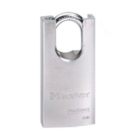 Master Lock 7045 ProSeries® Shrouded Solid Steel Rekeyable Padlock 1-3/4in (44mm) Wide-Keyed-Master Lock-Keyed Different-1-3/16in (30mm)-7045