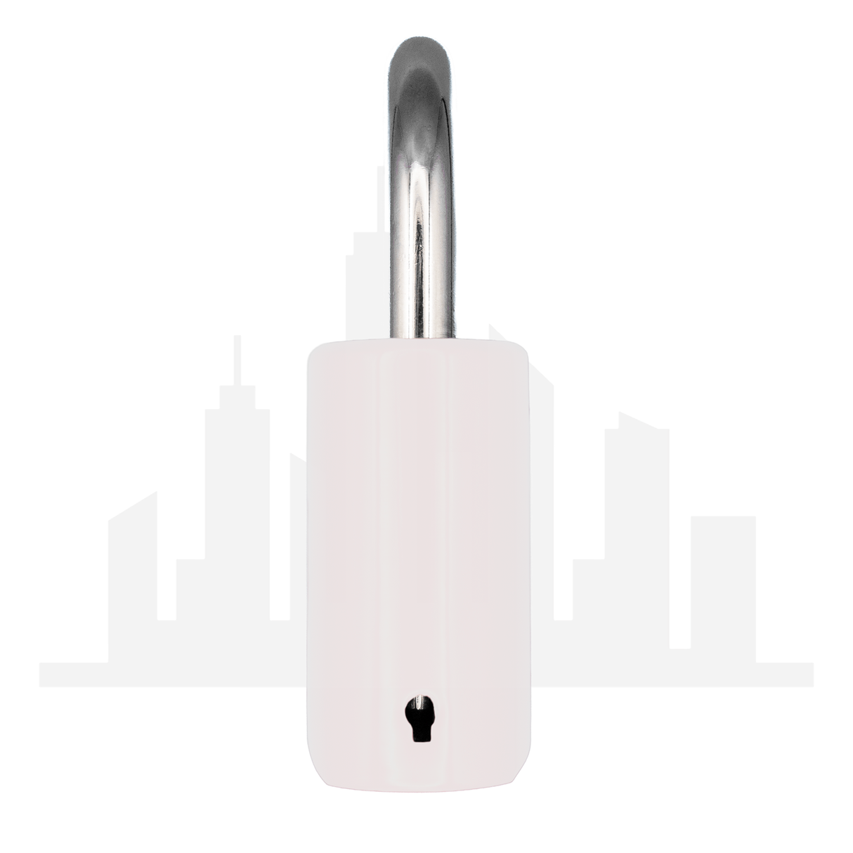 Master Lock 176 Powder Coated White Resettable Combination Brass Padlock