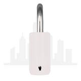 Master Lock 176 Powder Coated White Resettable Combination Brass Padlock