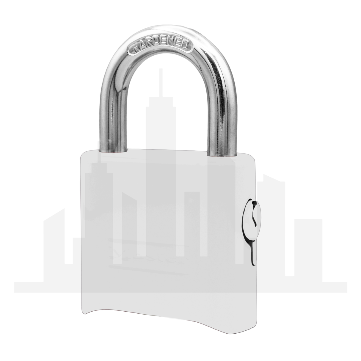 Master Lock 176 Powder Coated White Resettable Combination Brass Padlock