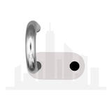 Master Lock 176 Powder Coated White Resettable Combination Brass Padlock