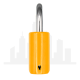 Master Lock 176 Powder Coated Yellow Resettable Combination Brass Padlock