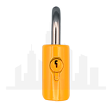 Master Lock 176 Powder Coated Yellow Resettable Combination Brass Padlock