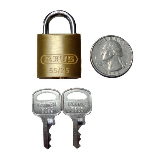 ABUS 55/25BKA Solid Brass Padlock